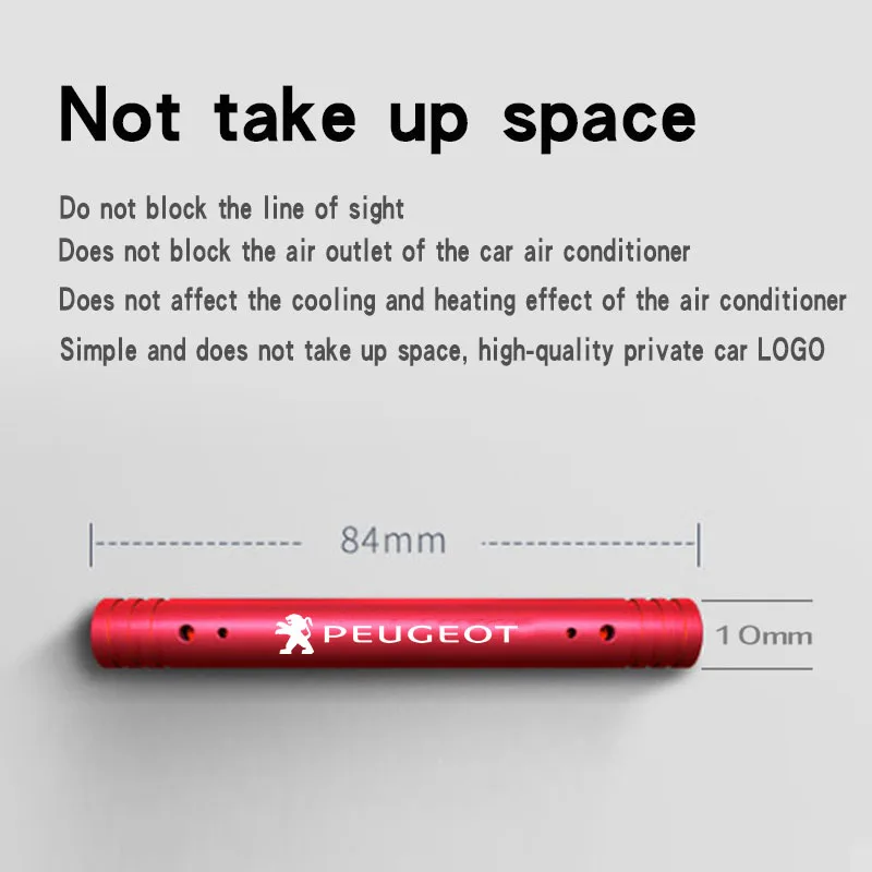 Auto Air Freshener Car Air Outlet Perfume Car Aroma Lasting Aromatherapy for Peugeot Logo 108 406 407 408 206 207 208 306 307