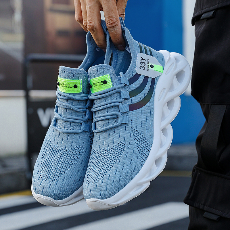 Men's Breathable Running Male Light Non-slip Classic Sports Casual White Shoes Women Couple Mesh Sneakers Tenis Masculino a845d