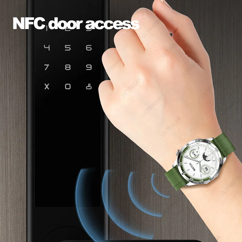GT4 Smart Watch Men Women AMOLED NFC Compass Smartwatch Heart Rate Monitor Bluetooth Calls Sport Watch GT4 46mm for Android IOS
