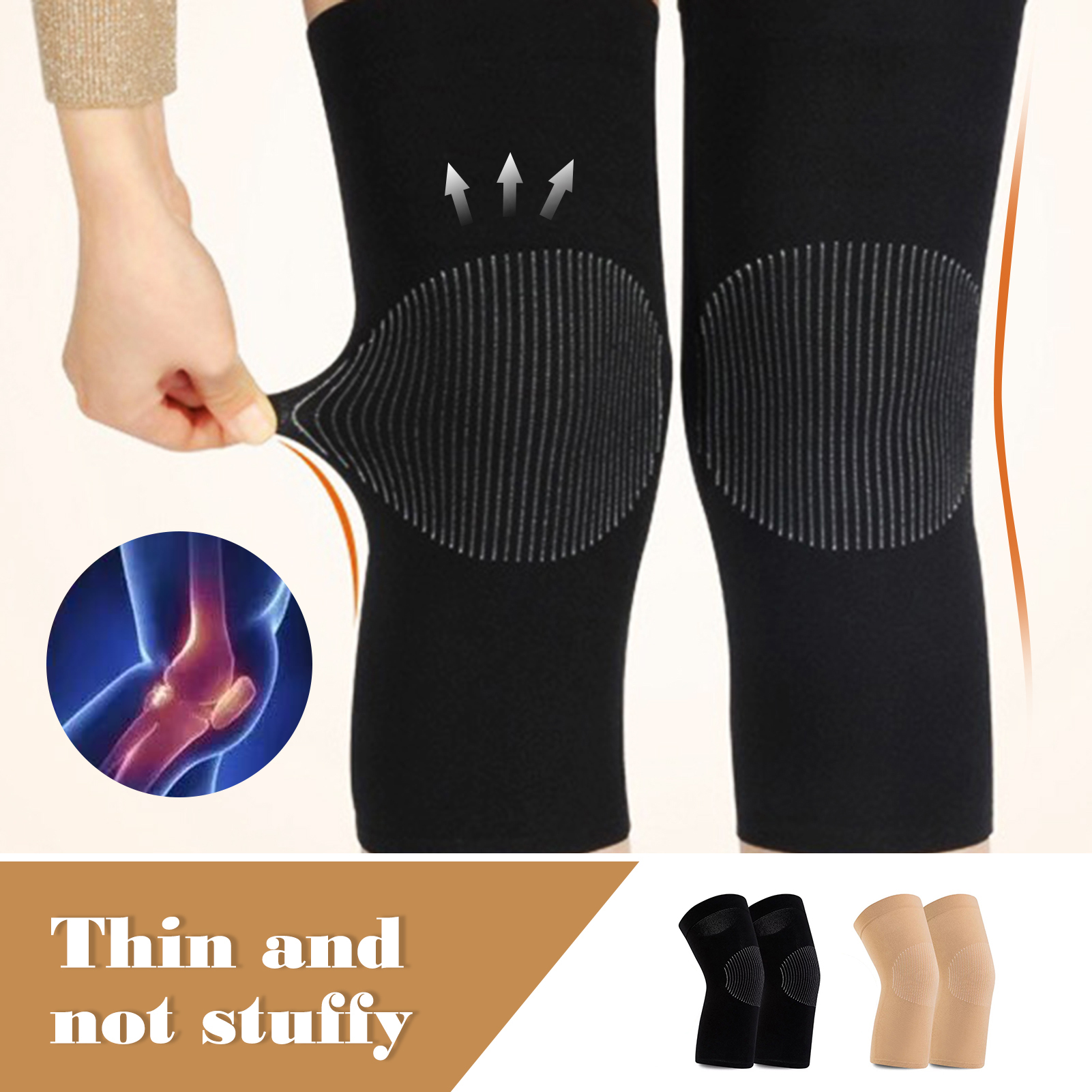Two Pads Knee Protector Sports Colors Available for Knee Use smile