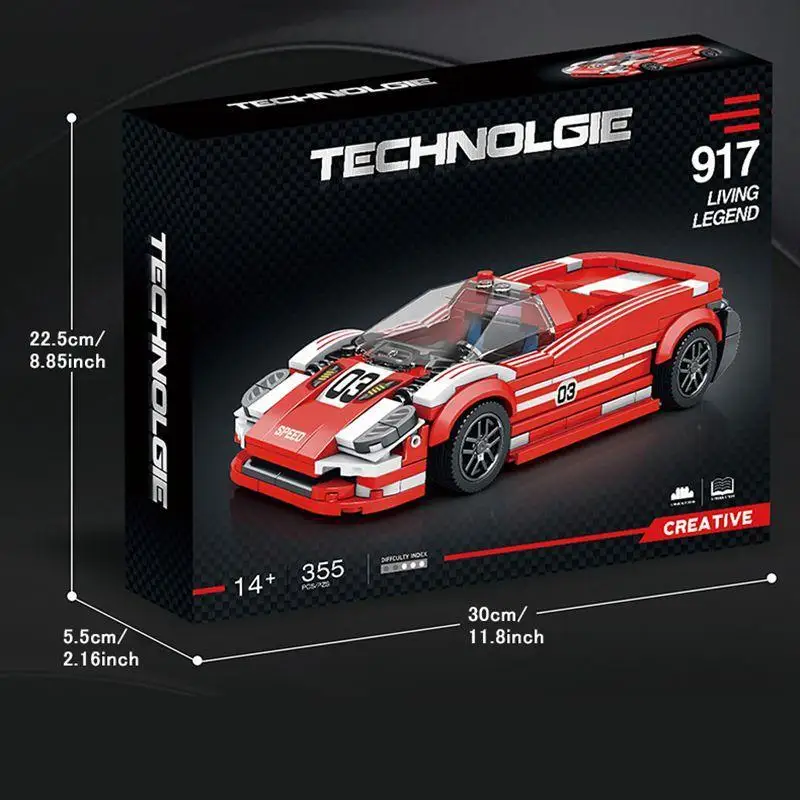 City Technical Speed Car Building Blocks Sport Racing Car Vehicles Assembled Bricks Toys Children Educational Toy Christmas Gift