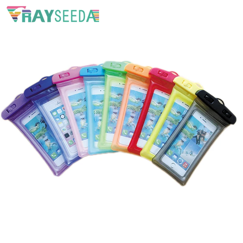 Universal Airbag Floating Swimming Bag Waterproof Touchscreen Phone Pouch Swim Underwater MobilePhone Case For Iphone 6 7 8 Plus
