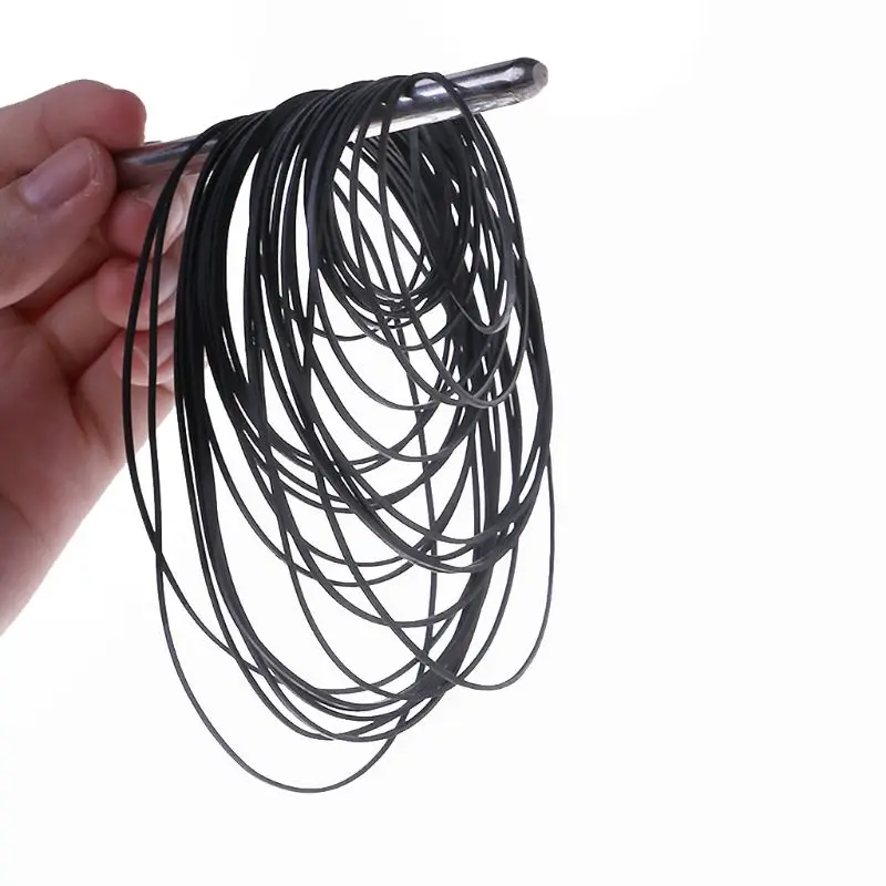 30 Pieces Turntable Belts Mix Cassette Tape Recorder Rubber Belt for Repair Replacement for CD-ROM Video Machines