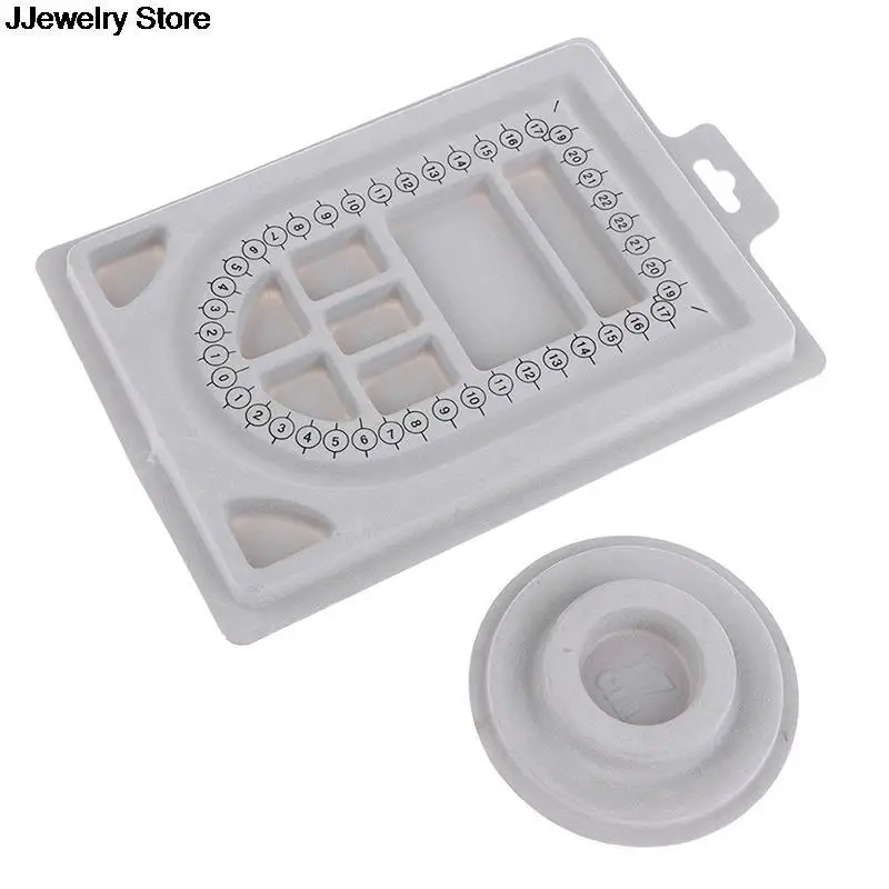 Flocked Bead Board For 2025 DIY Bracelet Necklace Beading Jewelry Making Organizer new Tray Design Craft Measuring Tool Accessories 1Pc