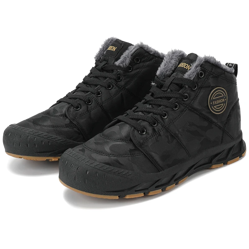Winter Men's Snow Boots Warm And Non-slip Casual Sneakers Shoes Lightweight Fashionable And Minimalist Men's Shoes Big Size 46