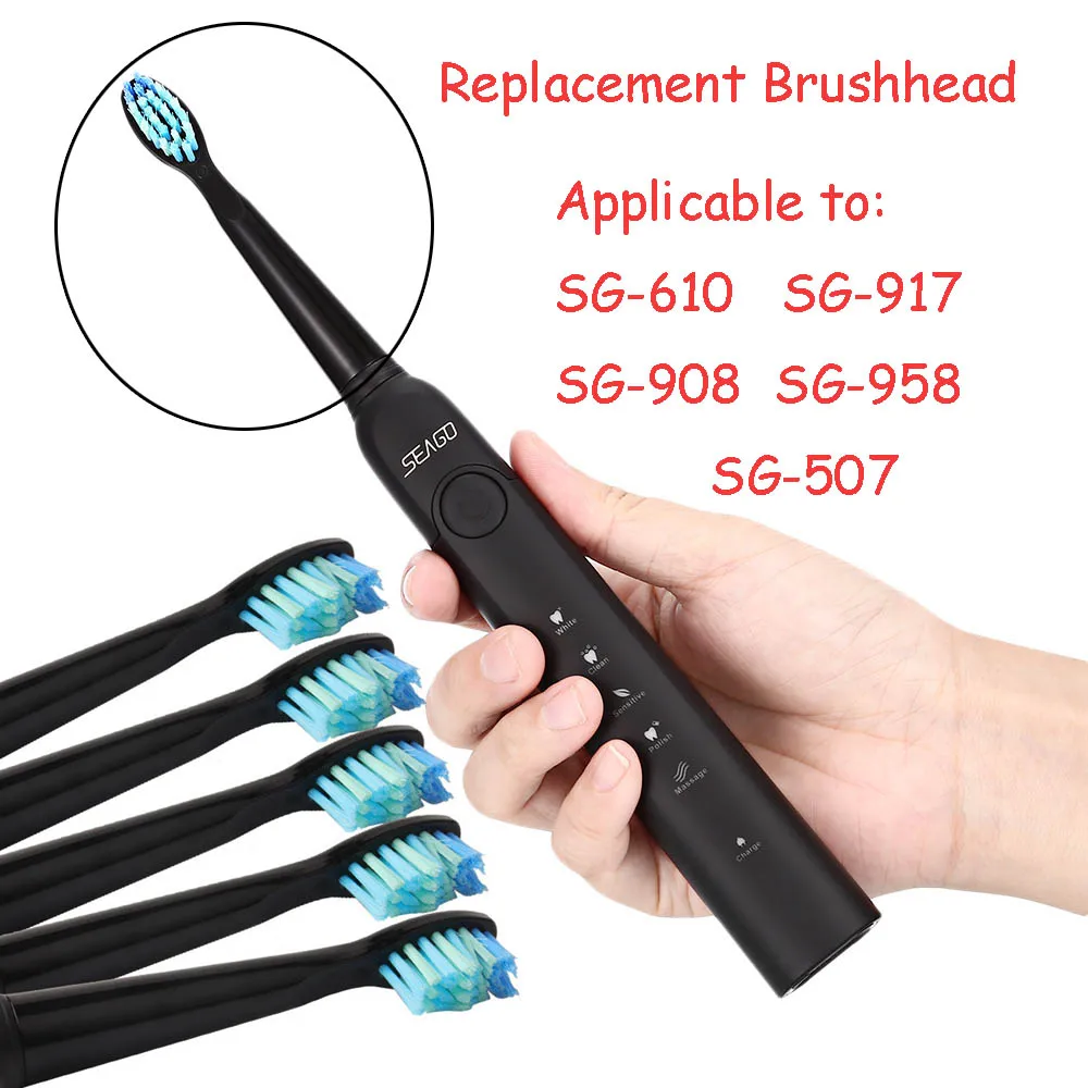 pcs set Seago Toothbrush Head for Lansung SG Electric Replacement Tooth Brush 5