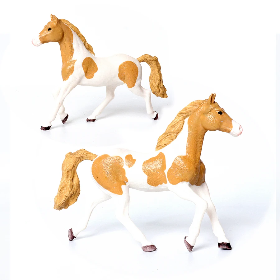 Realistic Horse Model Clydesdale,Mustang,Exmoor Stallion,Spotted Horses Toy Farm Animal Collectible Figurines Toys For Kids