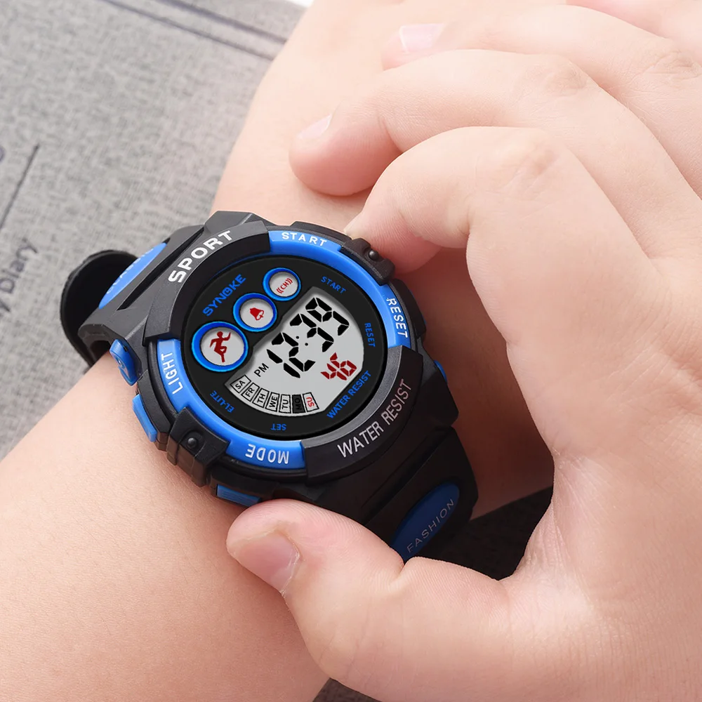 Waterproof Sport Children Watch LED Digital Kids Watches Luxury Electronic Watch for Kids Children Boys Girls Gifts
