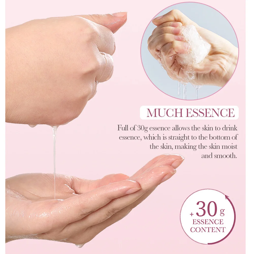 Flower 12Pc Extract Rose Face Mask Korean Whitening ddmysmile Sheet Mask Moisturizing Mask Nourishing Skincare Facial Korean Fresh Product Smile