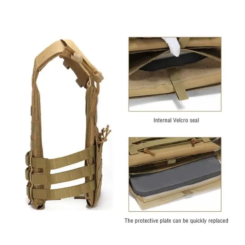 600D Bullet Proof Vest hunting Tactical Vest Military Molle Plate Carrier Magazine Airsoft Paintball CS Outdoor Protective