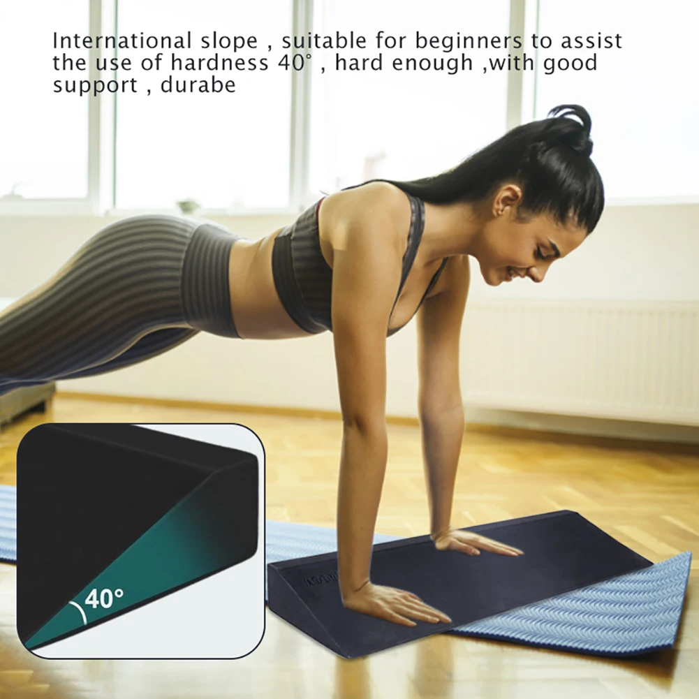 Yoga Wedge Blocks Lightweight Yoga Wedge Stretch Slant Board Wrist Lower Back Support for Exercise Gym Fitness