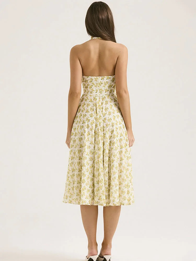 avrilyaan deep v halter flower print sexy aline dress women elegant evening long dresses backless bodycon summer vestidos 240402