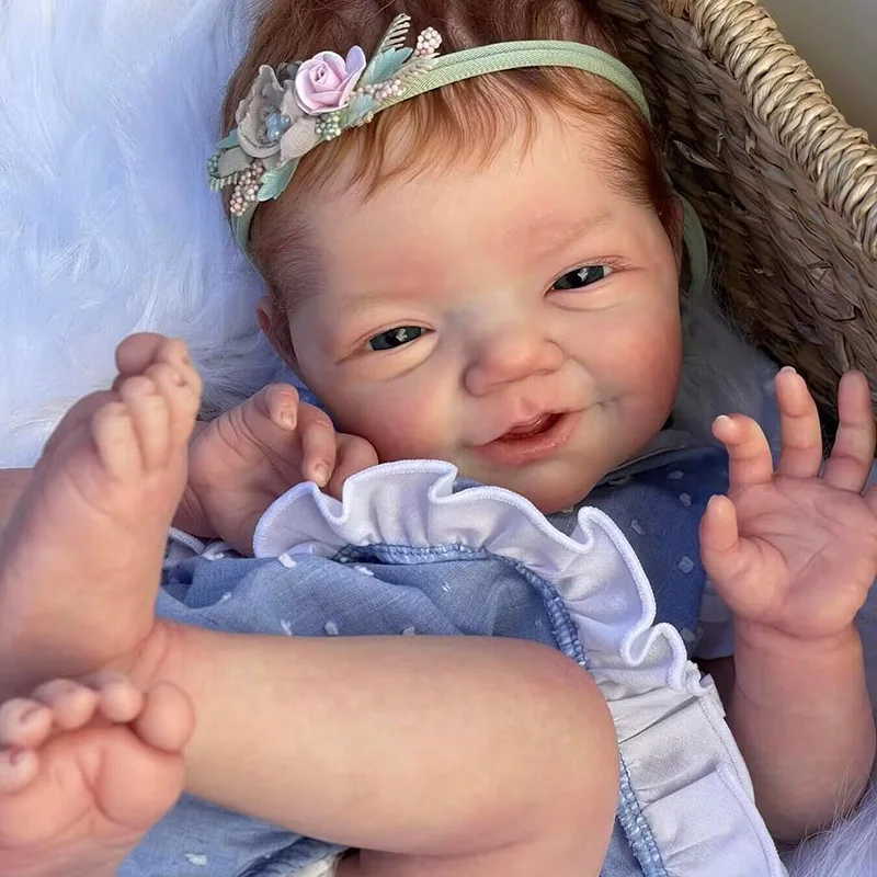 20inch Reborn Charlie Doll Kit Lifeike fresh color Soft DIY Doll Parts with Cloth Body and Eyes