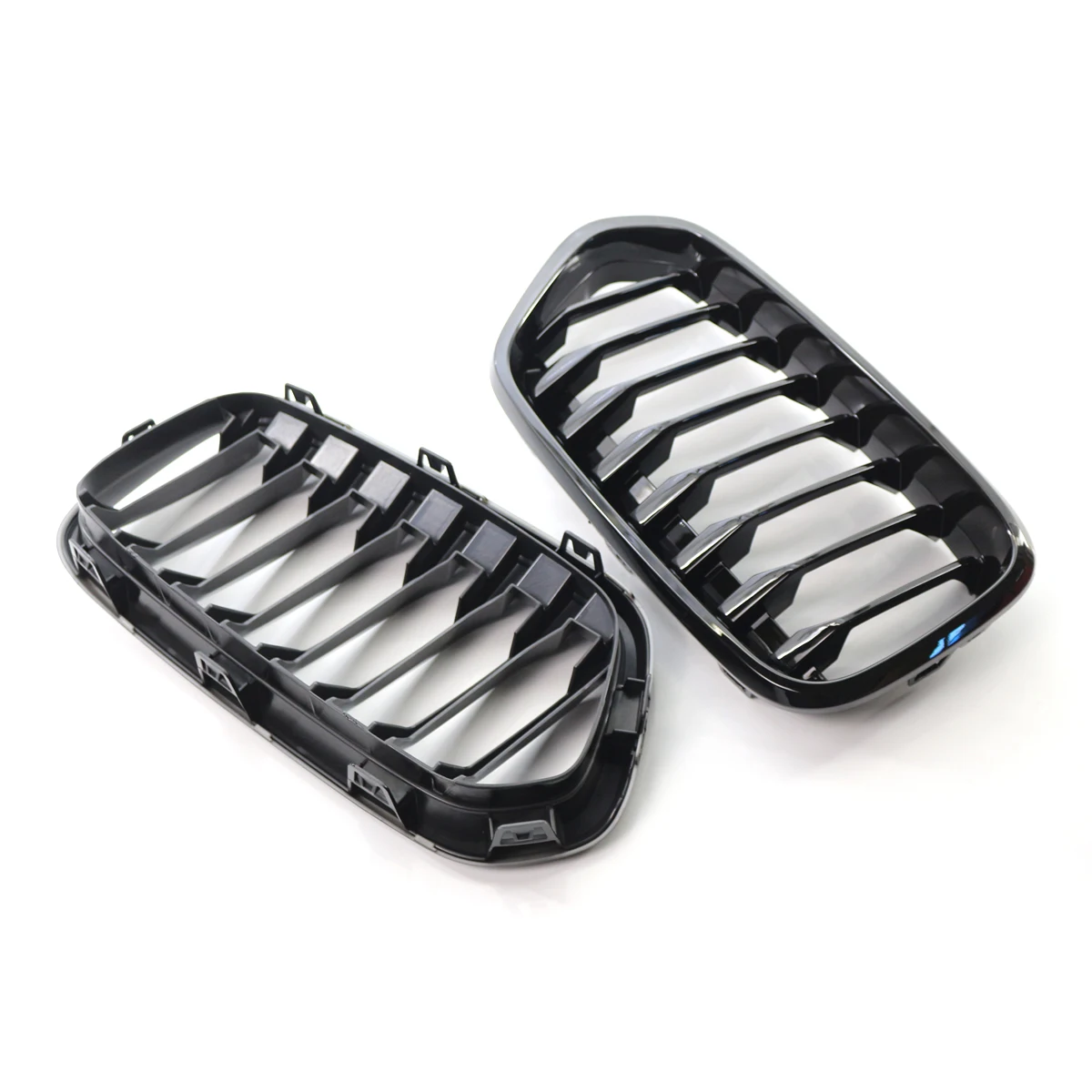 Glossy Black Car Front Bumper Kidney Grilles Replacement Racing Grills Accessories For X2 Series F39 2018 2019 2020 2021