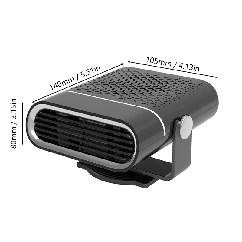 12/24V 1000W Portable Car Heater Defroster Demister 360 Degree ABS Purifying Warming Fan Cigarette Lighter Plug Auto Accessories