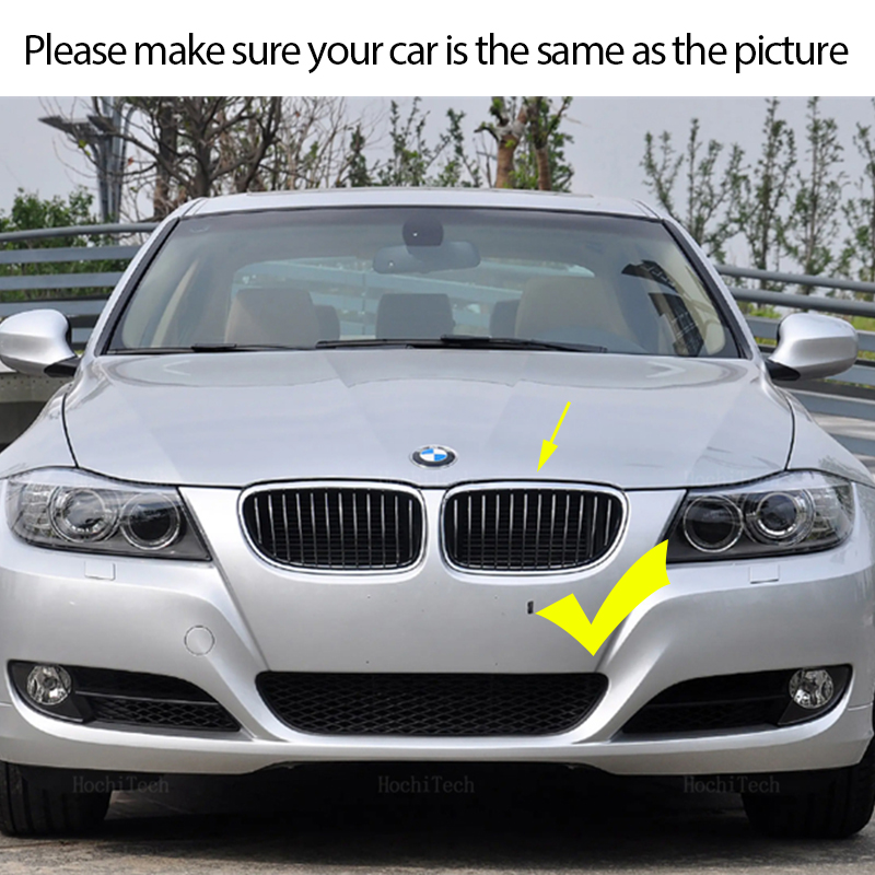 2Pcs Style Gloss Black Front Kidney Double Slat Grill Grille for 3 Series E90 E91 LCi 2009 2010 2011 2012 Car Styling