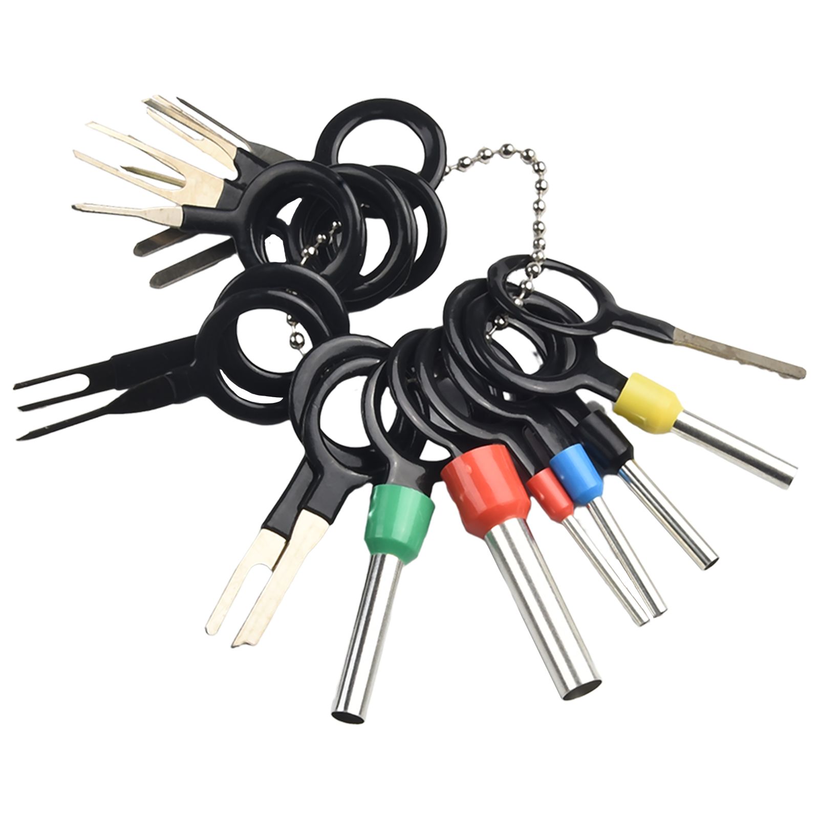 26pcs Car Plug Terminal Removal Tool Electrical Wire Crimp Split Connectors Pin Extractor Kit Keys For Car Repair Take Out Pins