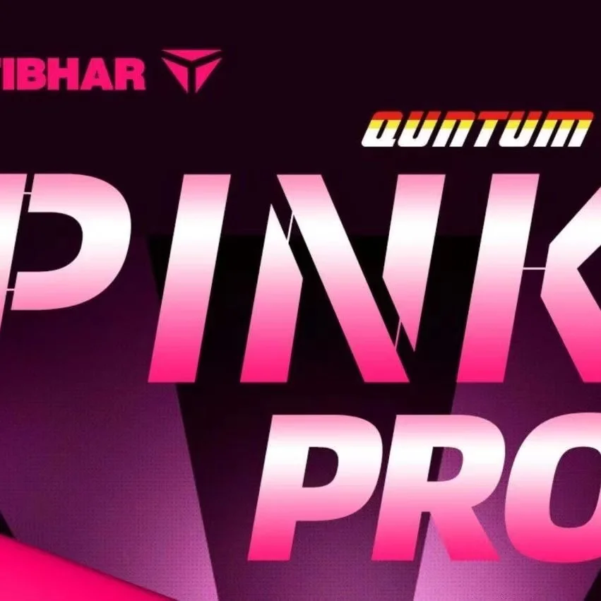 TIBHAR Table Tennis Rubber PingPong Original QUANTUM X PRO 74-031 Pimples In Unsticky Colorfu Blue Pink Violet
