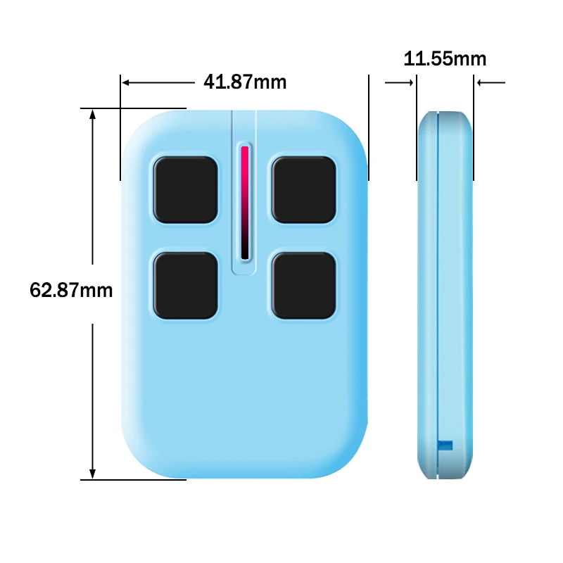 4 2025 in 1 280MHz-868MHz MultiFrequency Garage Door Remote Control Gate Opener Duplicator Code new Grabber Handheld Transmitter Keychain