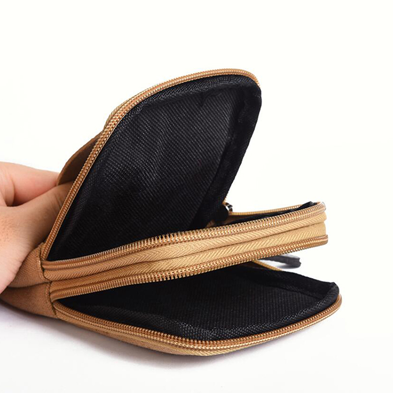 Men Male Zipper Casual Waist Bags Small Solid Color Card Holder 4 Inch Phone Packs Belt Fanny Purse smile