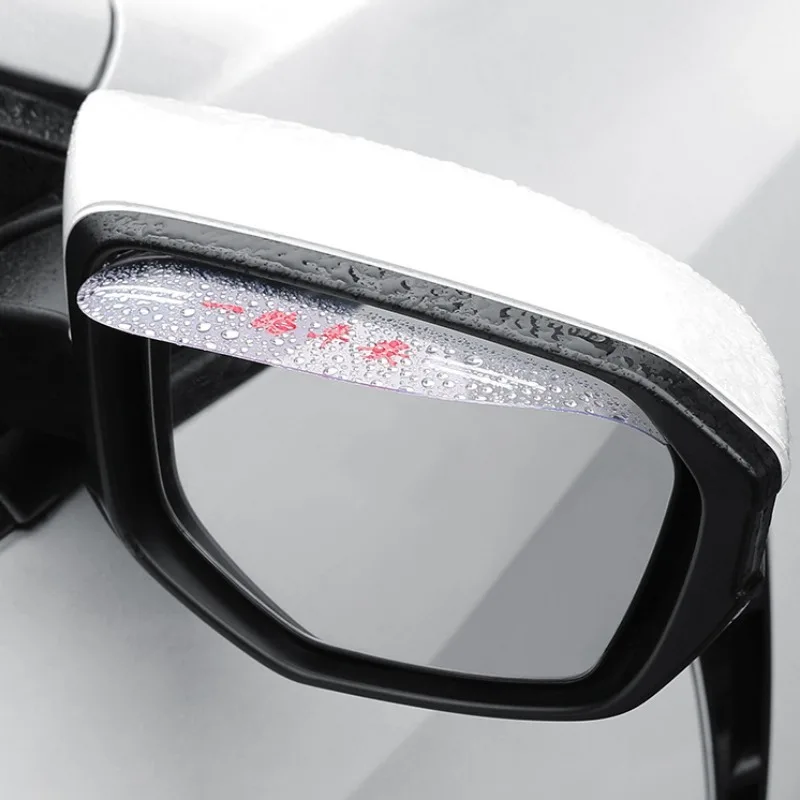 Transparent Car Rearview Mirror Rain Shield Clear Rain Visor Cover Rainy Day Safe Driving Rain Eyebrow Auto Mirror Accessories