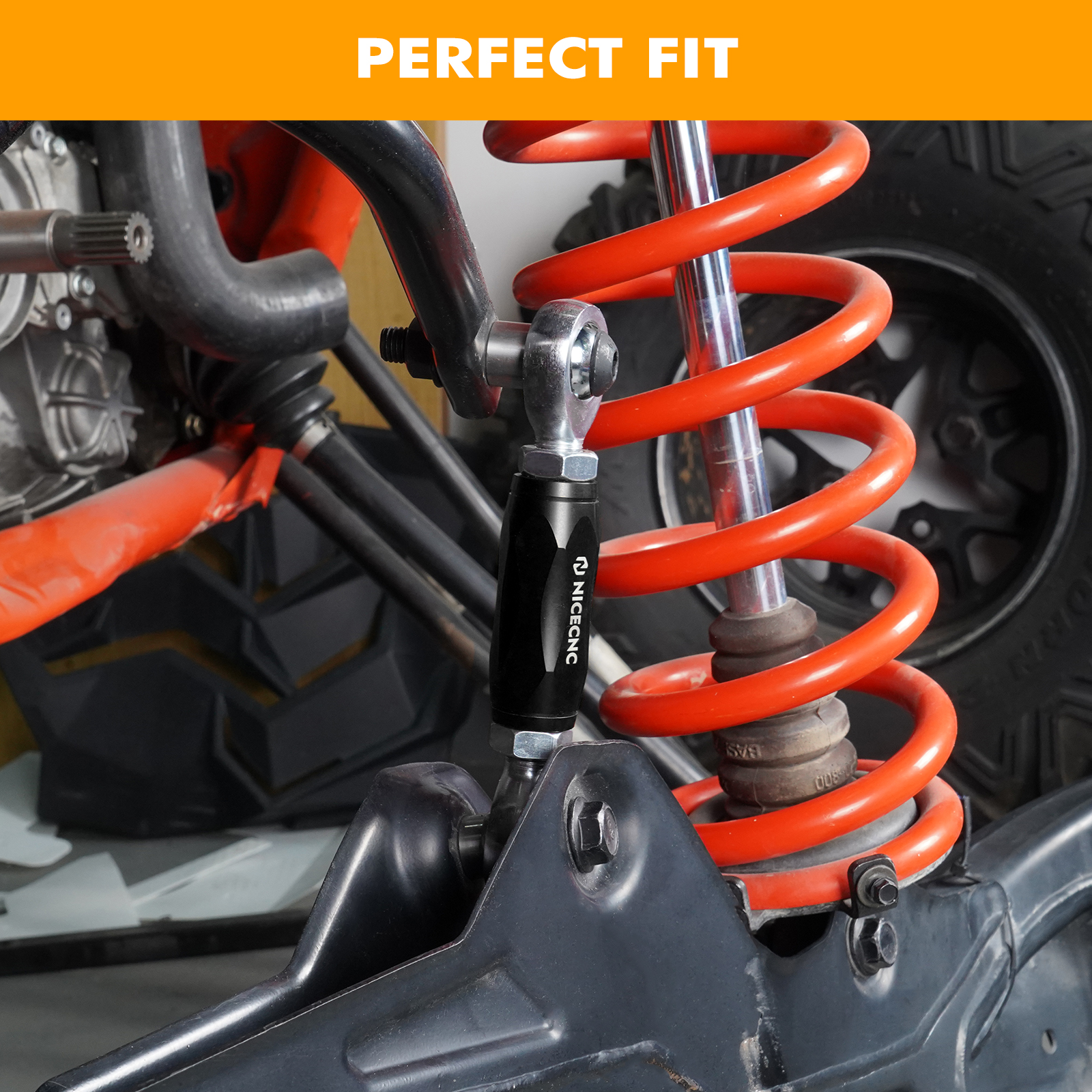 NICECNC 2Pcs For Can-AM Maverick X3 Sway Bar Stabilizer Links 4x4 Turbo DPS 2018-2020 2019 Max R RR 2017 UTV Accessories