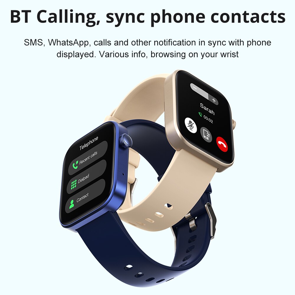 P71 Calling Smartwatch Voice Men Health Monitoring IP68 Waterproof Smart Notifications Voice Assistant Smart Watch Women smile