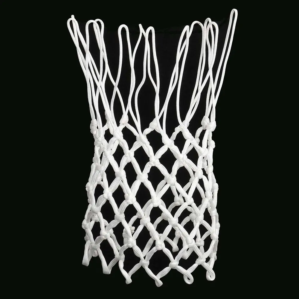 Hoop Deluxe Fits Thread Durable Red standard size Mesh Net Basketball 5
