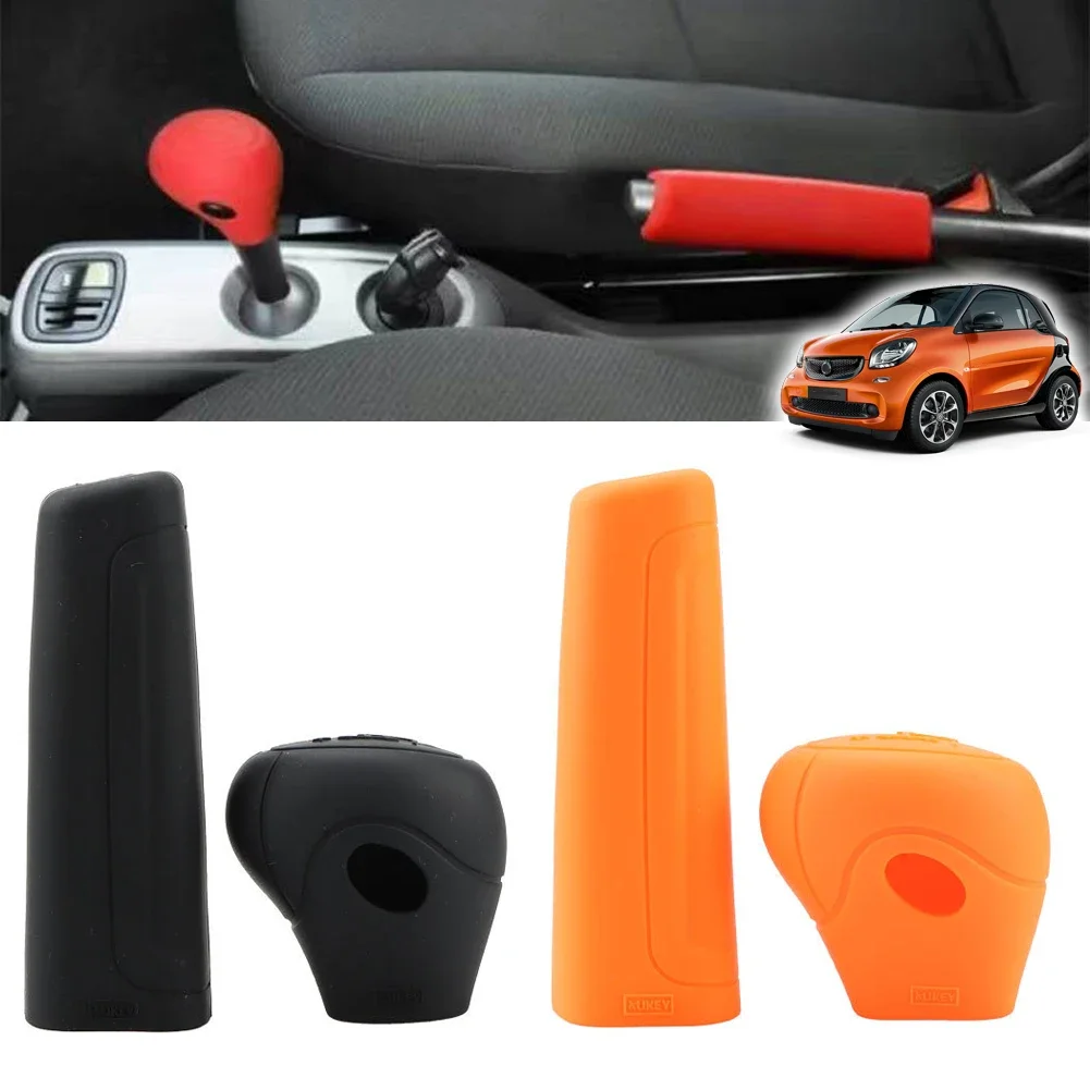 Silicone Car Shift Gear Switch Knob Cover Head Lever Case Protector For Smart Fortwo Roadster 450 451 452 Series 1998-2014