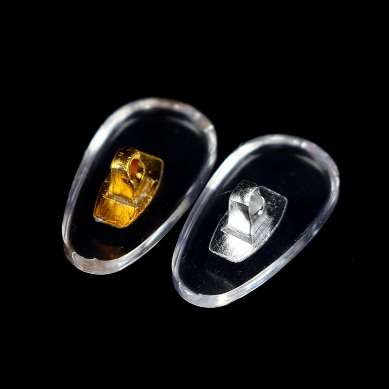 10 Pairs Silicone Screw On Nose Pads PVC Aluminium Core Brace For Glasses Support Eyewear Accessories