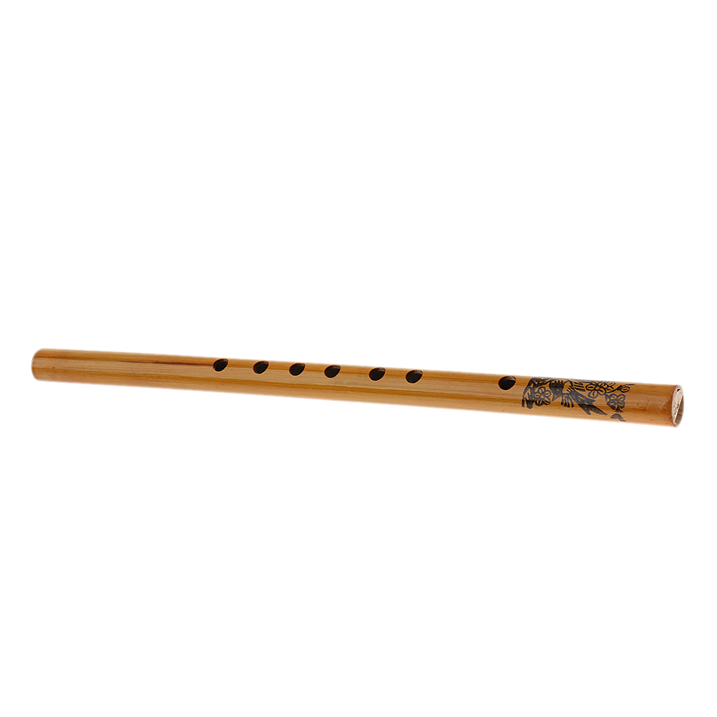 1pcs Vertical Bamboo Flute Chinese Traditional 6 Hole Bamboo Flute Xiao Woodwind Instrument Dizi Handicraft Gift for Kids