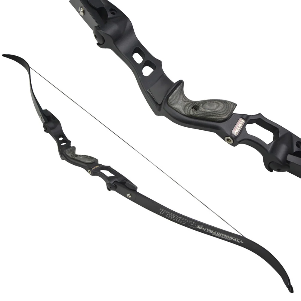 62" ILF Archery Recurve Bow 30-60lbs Competitive Bow 19" Takedown Handle for Arrow Hunting Shooting Accessories JUNXING H1