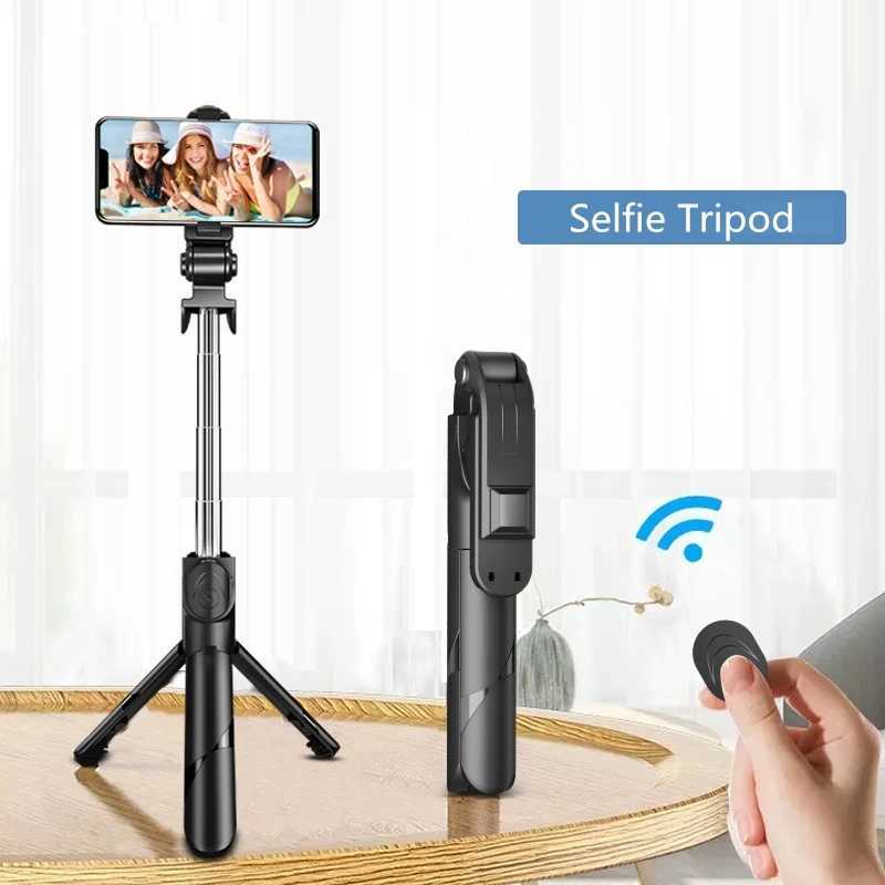 Portable Wireless Selfie Stick Expandable Tripod with Fill Light Remote Shooting for Ios Android Phone Selfie Stick 1mLX241102