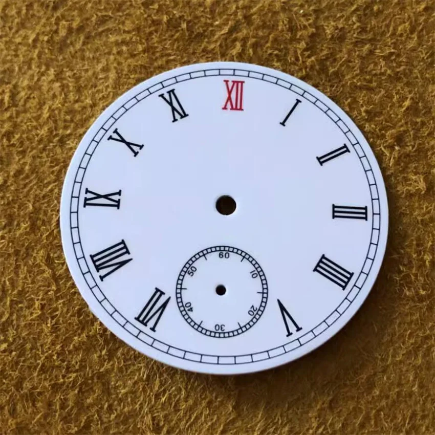 38.9mm Dial Plate Watch Enamel Dial 6 o'clock For ETA 6498 / Seagull ST3621 manual mechanical movement Watch Repair Accessories
