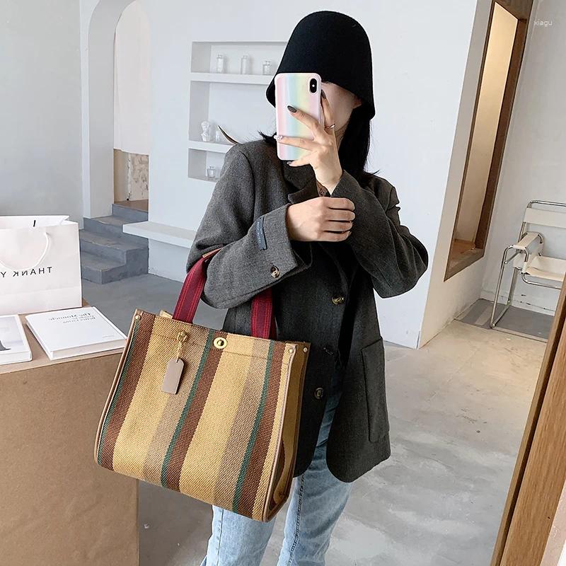 Totes Women Canvas Handbags Shoulder Bags Large Capacity Ladies Crossbody For Fashion Female Tote Messenger Bag
