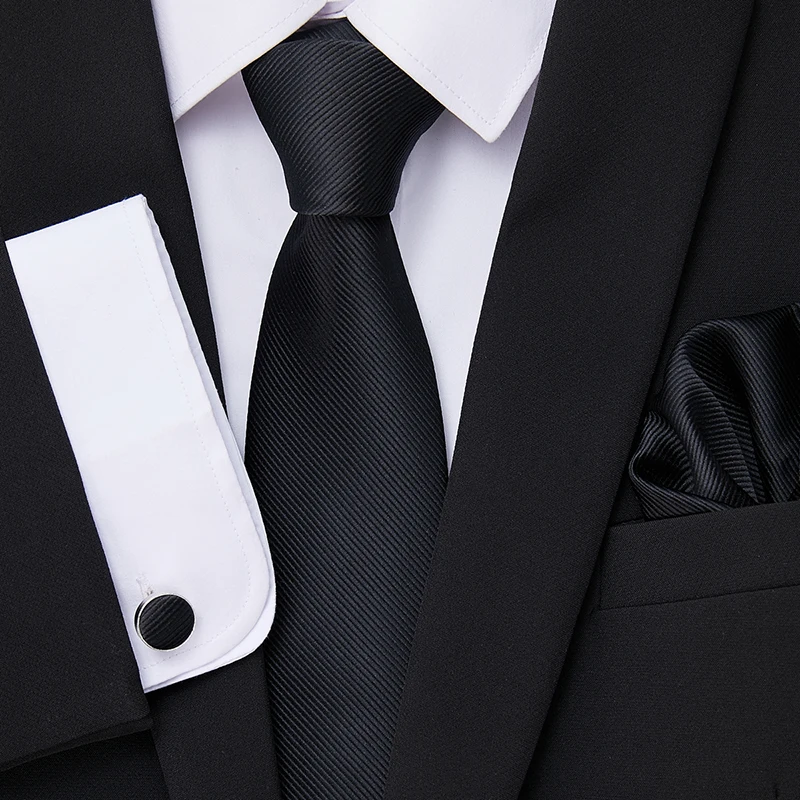 Pasily Tie For Men Great Quality Tie Hanky Cufflink Set Tie Necktie Purple hombre Formal Clothing Gift for Boyfriend