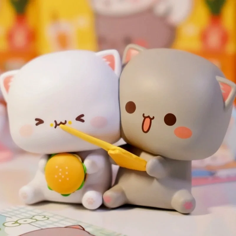 Genuine Bubu And Dudu Blind Box Love Like Peach Series Figure Peach Cat Panda Mysteries Surprise Guss Bag Decorat Gift Toy