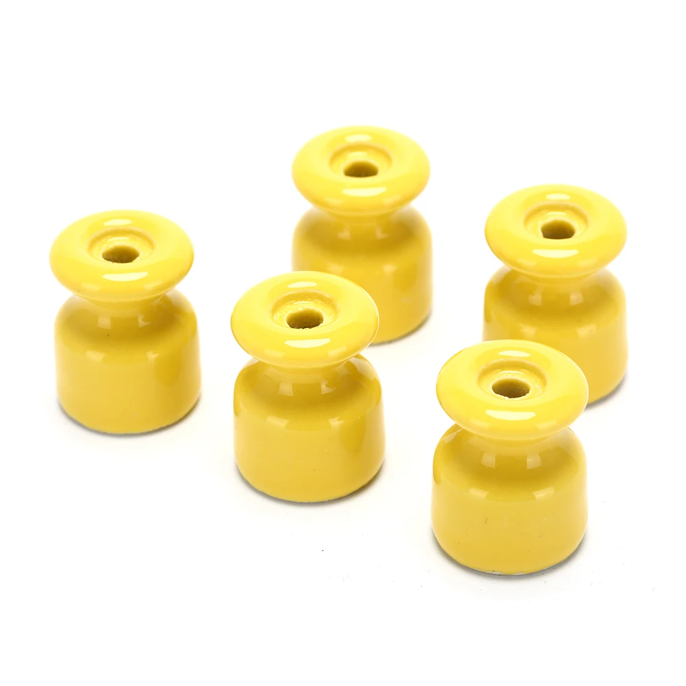 5pcs/lot Porcelain Insulator for Wall new Wiring Ceramic Insulators High Frequency 2025 Electric Porcelain Ceramic Insulator 5 Colors