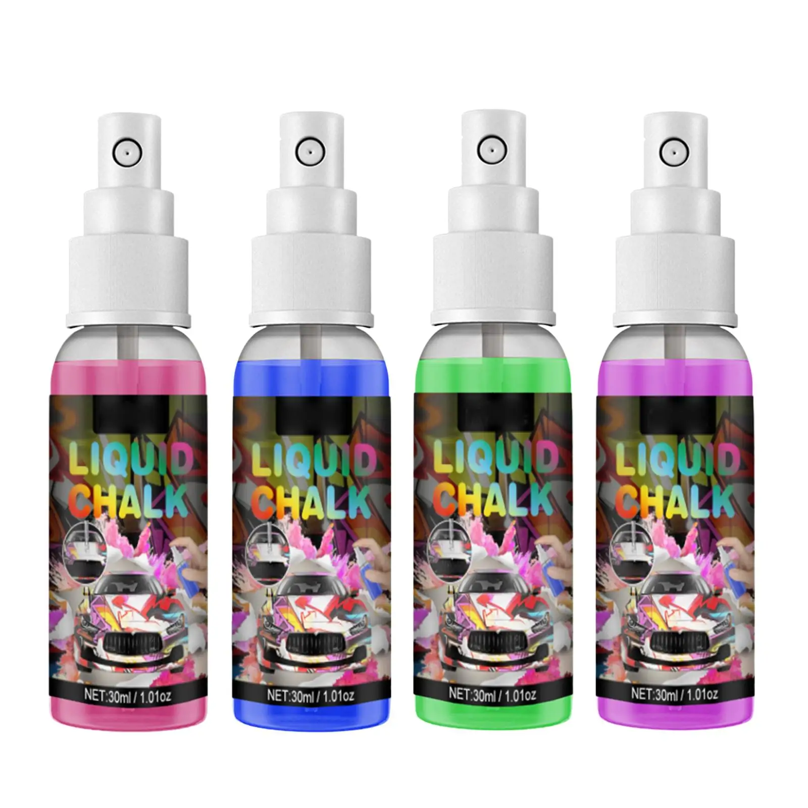 1.01oz Graffiti Chalk Spray Paint Painting Washable Doodling Drawing Marking