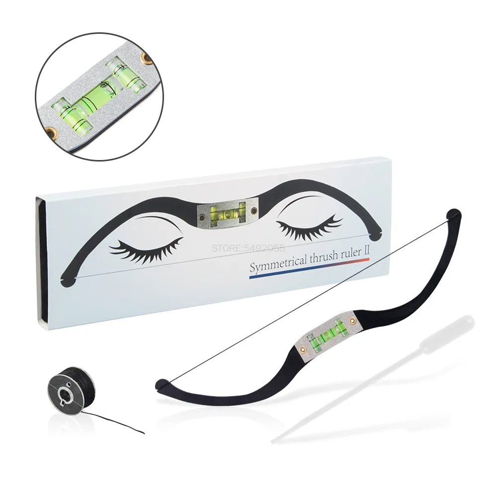 Metal Eyebrow Positioning Semi-Permanent Line Ruler Horizontal Marking new Arcuate Ruler 2025 Microblading Level Eyebrow Tattoo Brow Rule