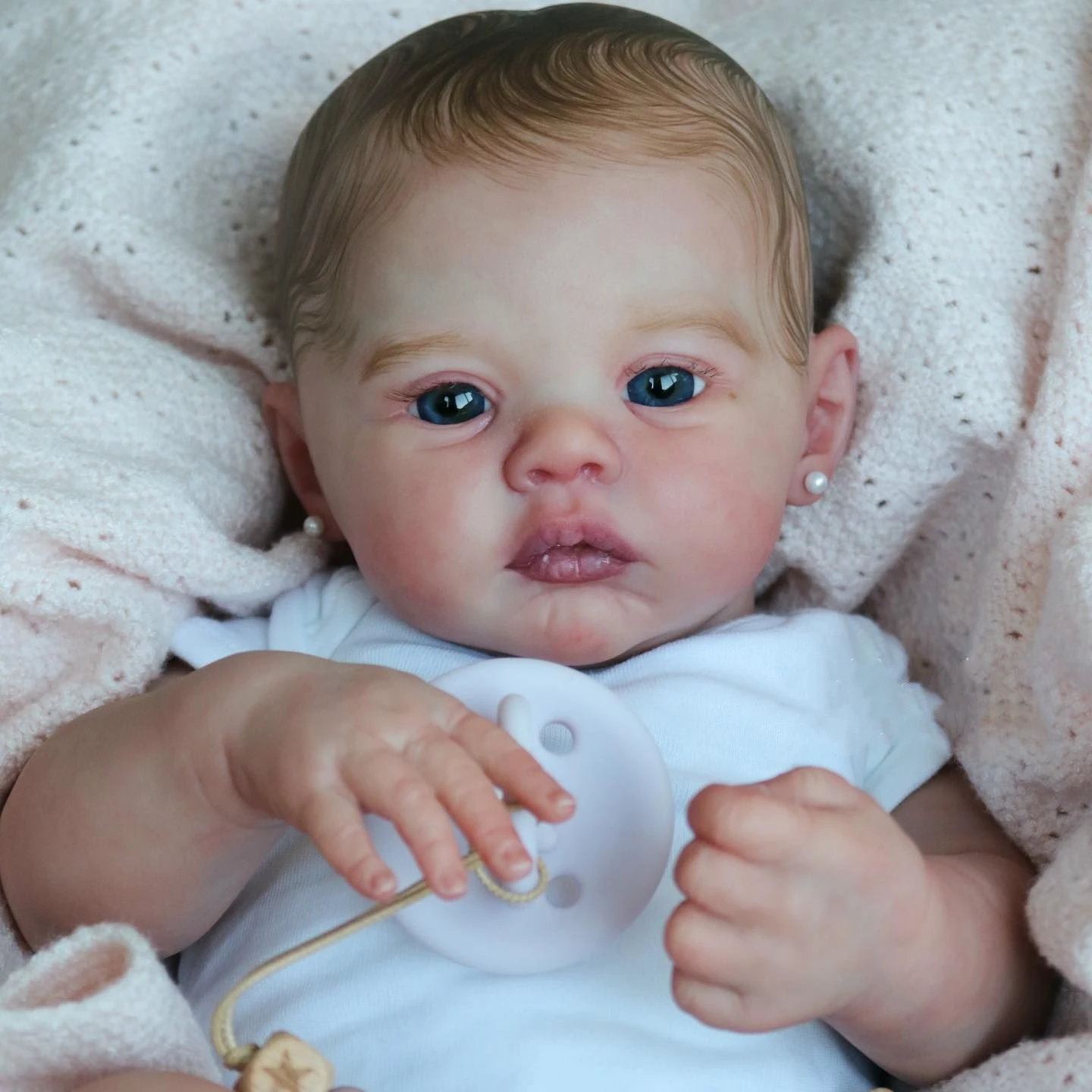 47cm Cuddly Whole Body Silicone Vinyl Meadow Bebe Reborn Girl With Visible Veins Soft Touch Feeling Lifelike Newborn Baby Girl