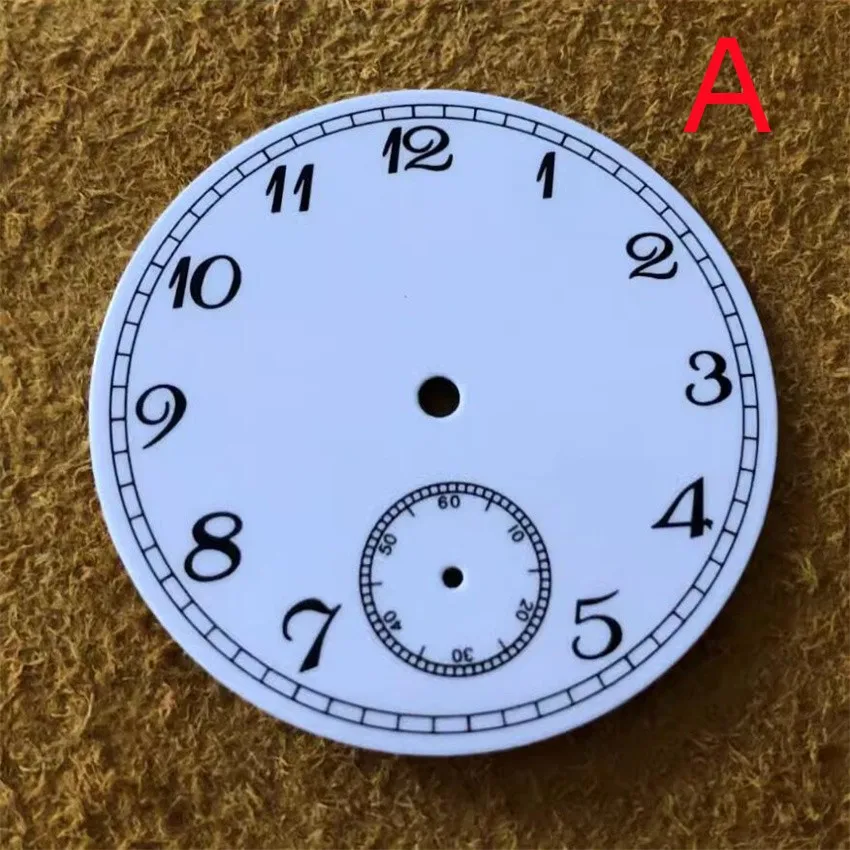 38.9mm Dial Plate Watch Enamel Dial 6 o'clock For ETA 6498 / Seagull ST3621 manual mechanical movement Watch Repair Accessories