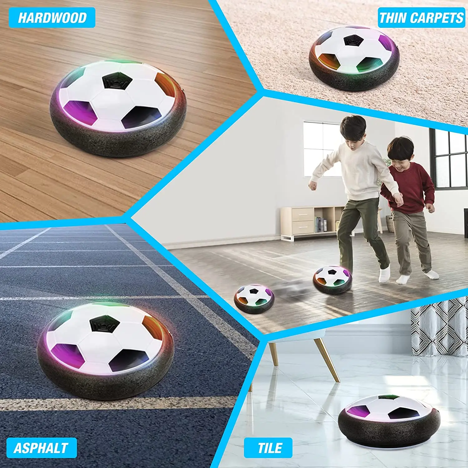 Electric Floating Soccer Ball For Children Hovering Football Toy LED Flashing Soccer Ball Kid Outdoor Indoor Sport Games Toy Boy
