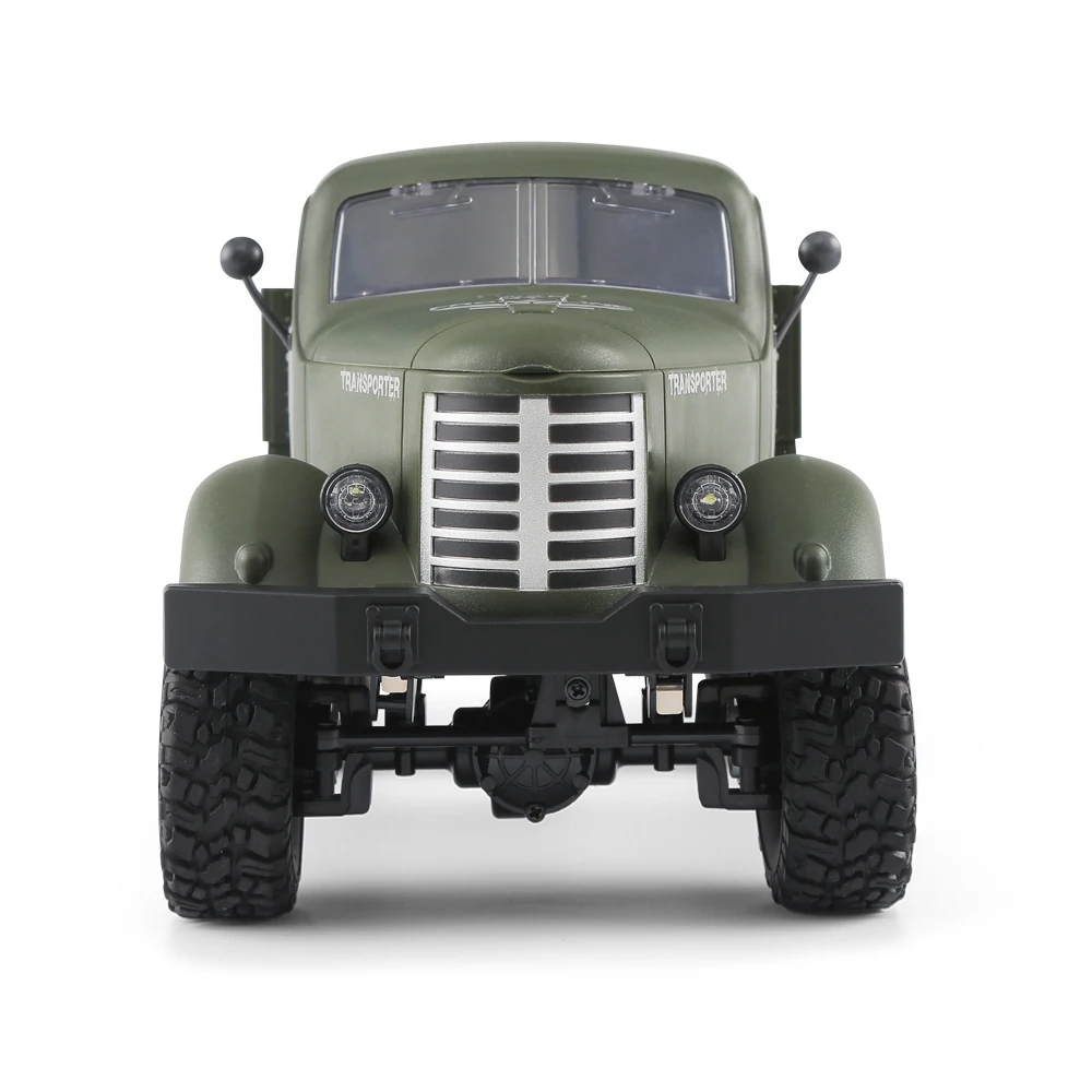 1/16 2.4G 6WD RC Off-road Crawler Military Truck Army Car Children Gift Kids Toy for Boys RC Car 1/16 RC Truck For JJRC Q60 RTR
