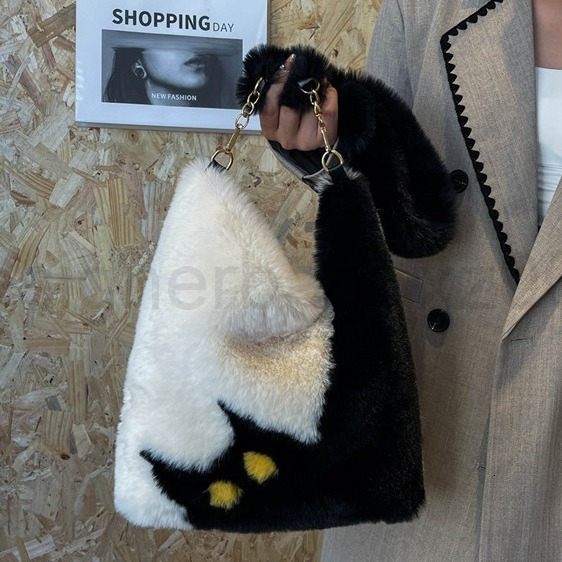 Bag Designer Fashion Classic 10a Top Woman Handbagfashion Canvas Bags Korean Style Plush Cute Casual Shoulder Autumn Popular New Student Large Capacit