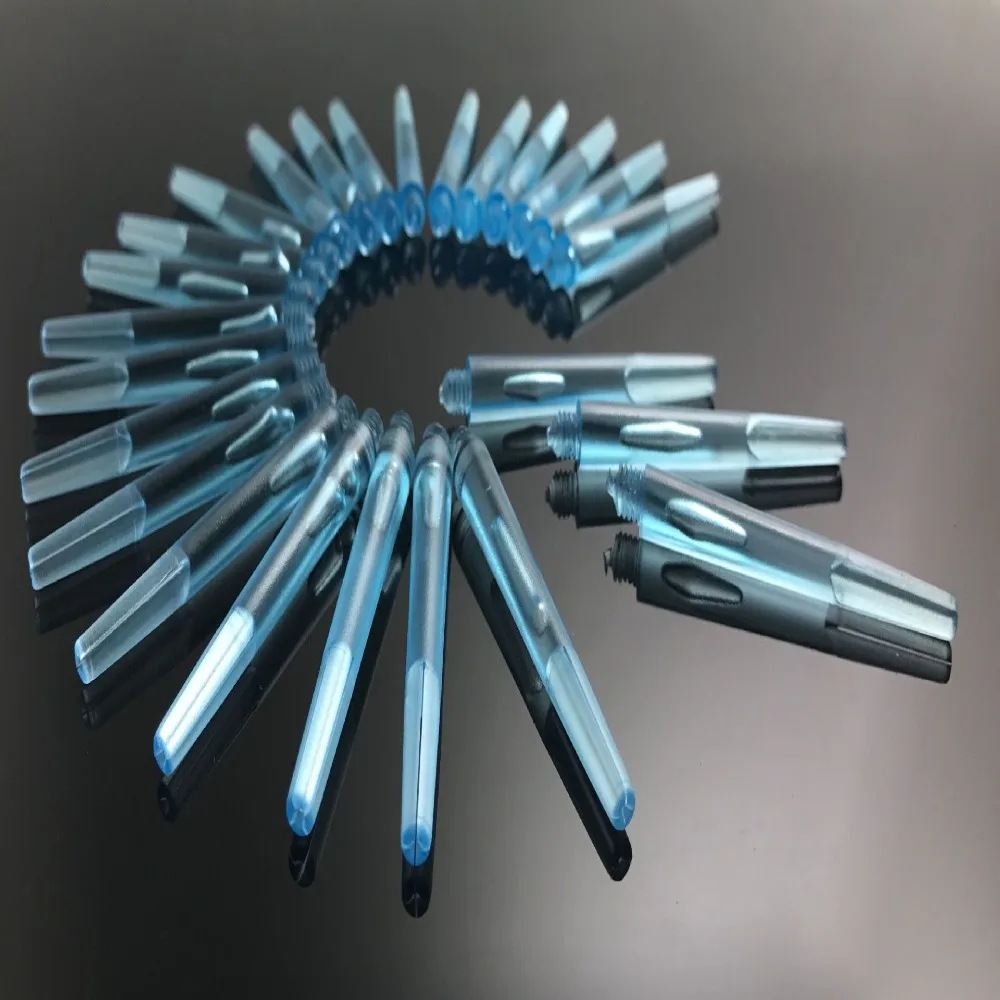 12pcs 45mm/35mm Plastic Darts Shafts 4.5mm Screw Thread Transparent Dart Stems With O Ring For Steel & Soft Dart