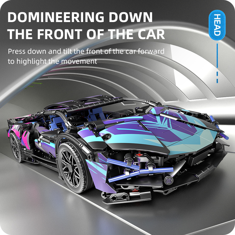 Technical Racing Sport Car Model Building Blocks City Mechanical Speed Vehicle Supercar Bricks Puzzle Toys Kid Adult Gift