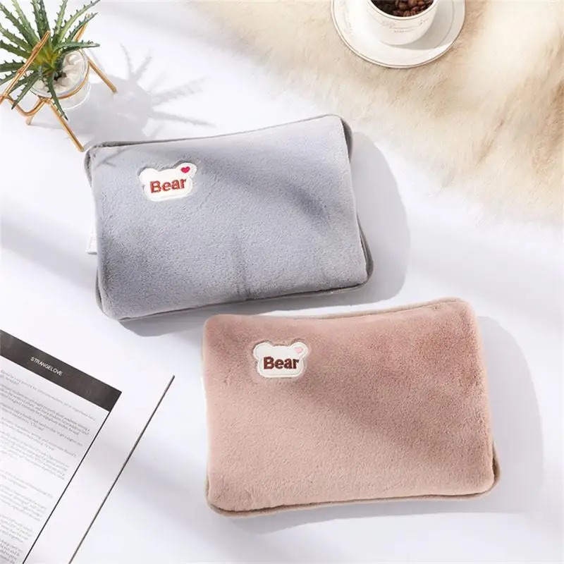 2023 New Electric Hot Water Bag Soft Winter Hand Warmer Reusable Hot Water Bottle EU Plug Rechargeable Warm Hand Pocket