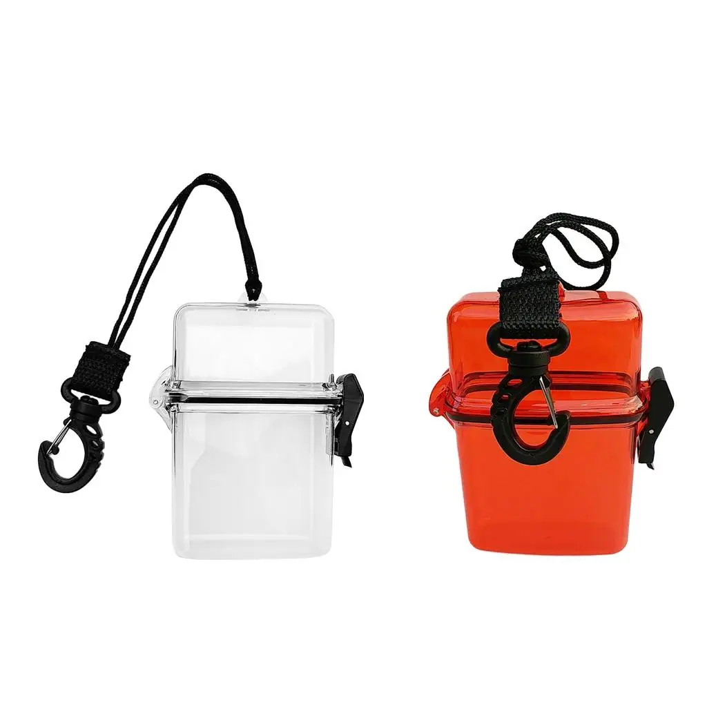 Diving Kayaking Waterproof Dry Accessories Container Case & Rope, Clip for Money, ID Cards,, Keys