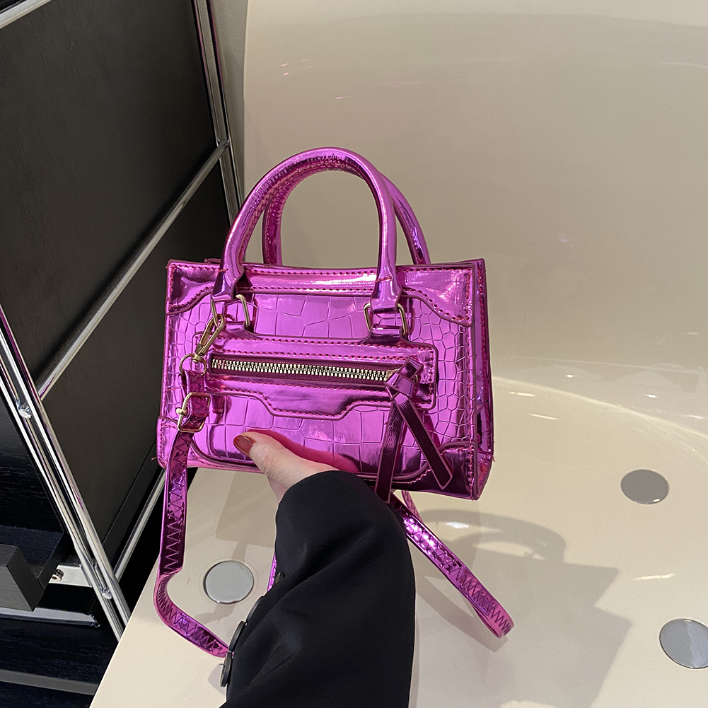 Laser Silver Chic Women Purse Mini Cute Small Crossbody Shoulder Bags Leather Fashion Handbags Luxury Designer Vintage Tote Bags